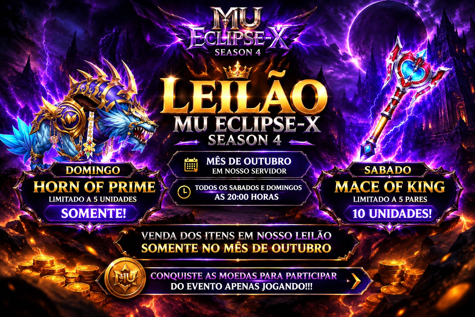 LEILÃO MU ECLIPSE-X